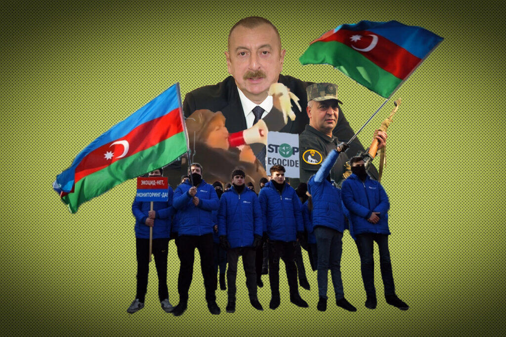 Lachin Corridor blockaded by fake "eco-activists" paid for by the Azerbaijani government